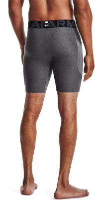 Under Armour Men NEW Heatgear Armour Mid Compression Shorts Gray size Small